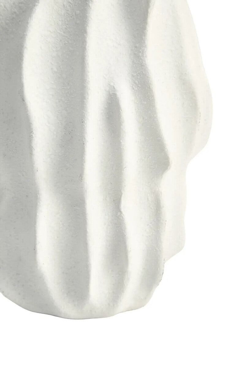 Broc Small White Textured Vase