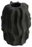Broc Small Black Textured Vase