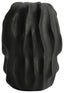 Broc Small Black Textured Vase