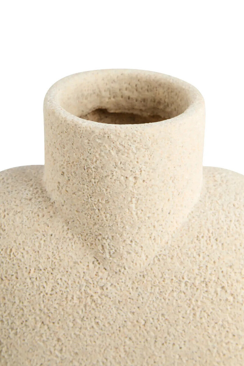 Broc Large Sandstone Effect Sculptured Vase