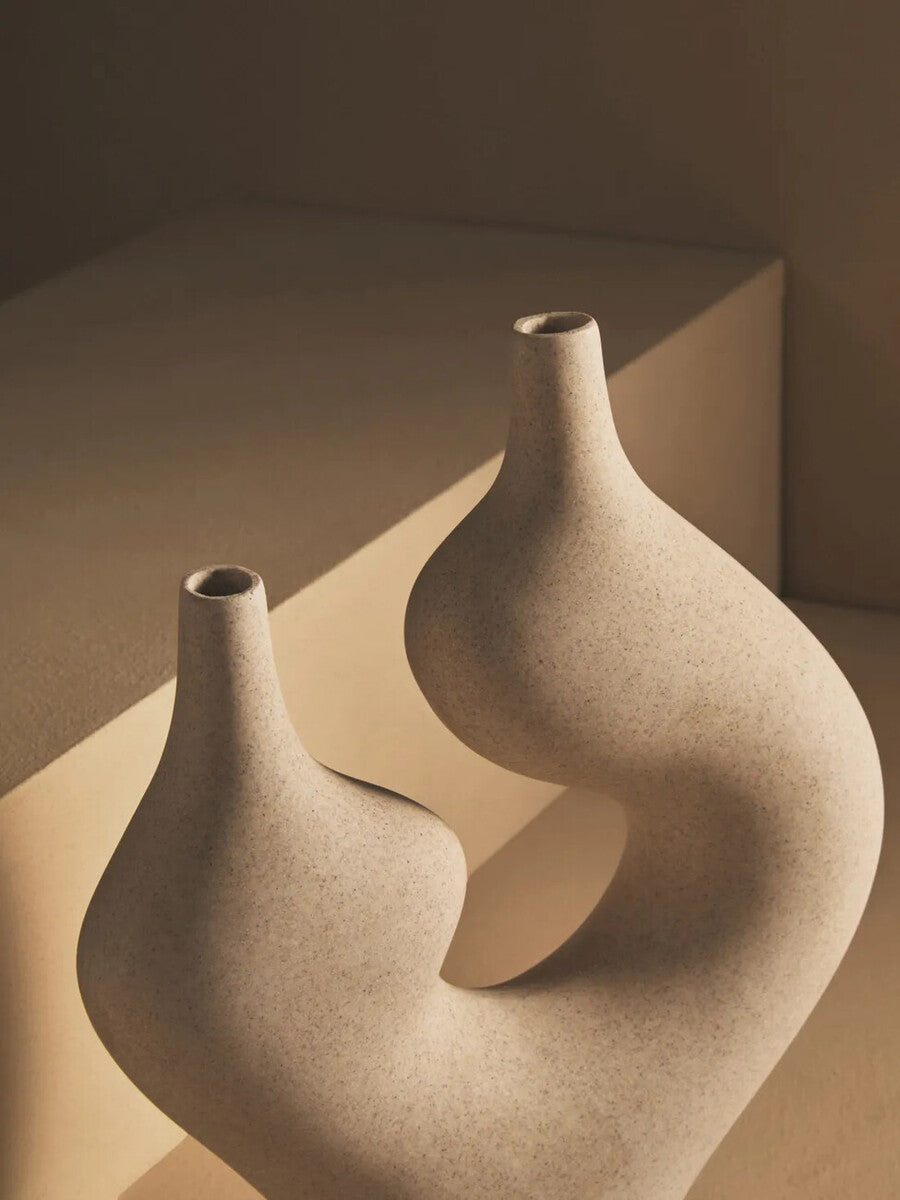 Broc Sandstone Effect Sculptural Vase