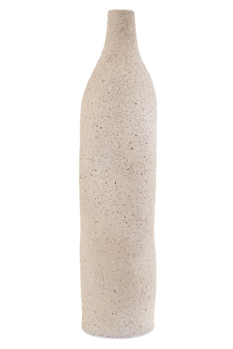 Broc Cream Textured Sculptural Vase