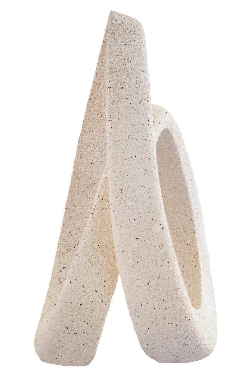 Broc Cream Textured Loop Sculpture