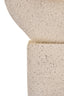 Broc Cream Textured Abstract Loop Sculpture On Pedestal