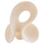 Broc Small White Marble Effect Abstract Loop Sculpture