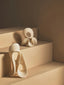 Broc Small White Marble Effect Abstract Loop Sculpture