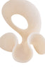 Broc Small White Marble Effect Abstract Loop Sculpture