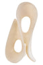 Broc Large White Marble Effect Abstract Loop Sculpture