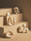 Broc Large White Marble Effect Abstract Loop Sculpture