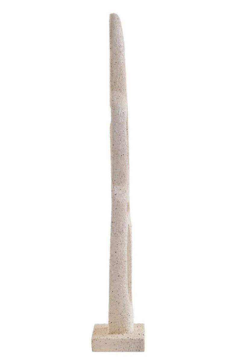 Broc Cream Textured Abstract Interlocking Sculpture