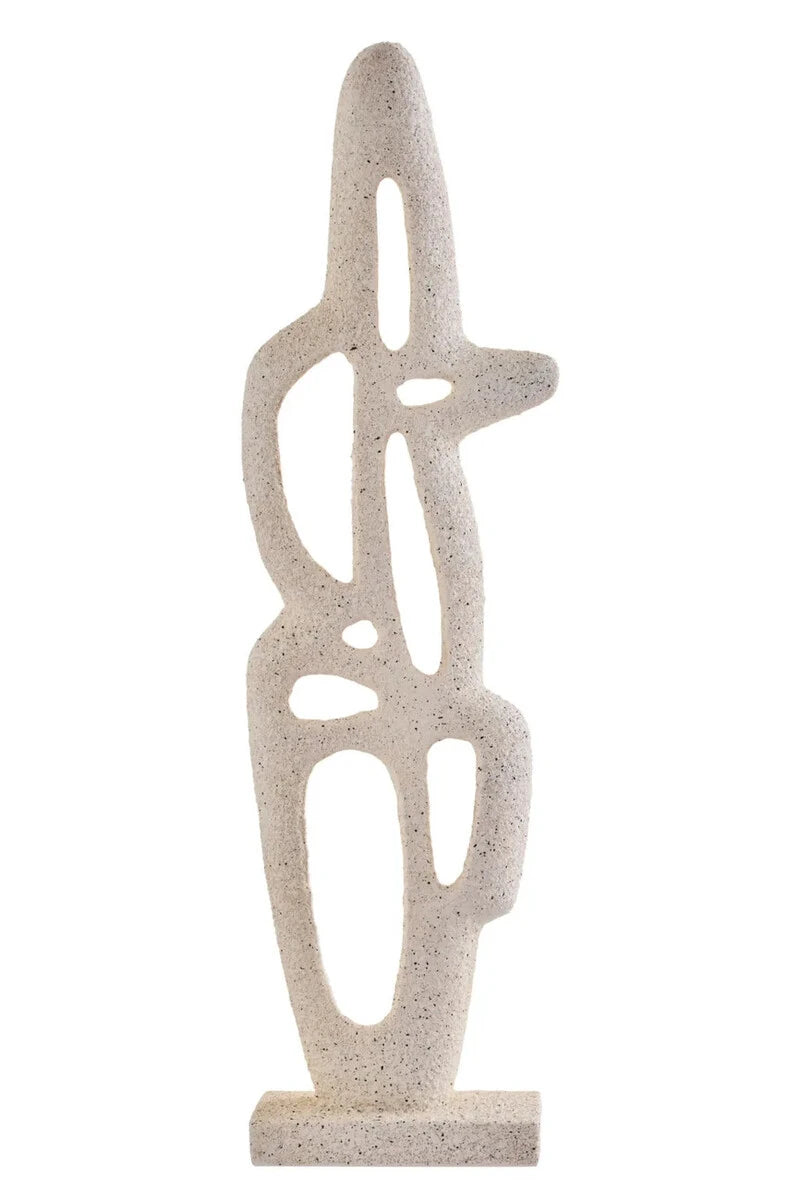 Broc Cream Textured Abstract Interlocking Sculpture