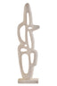 Broc Cream Textured Abstract Interlocking Sculpture