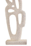 Broc Cream Textured Abstract Interlocking Sculpture