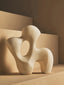 Broc White Marble Effect Organic Sculpture