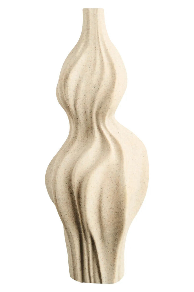 Broc Sandstone Effect Organic Twist Vase