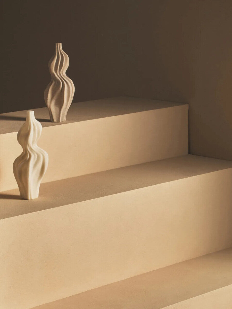 Broc Sandstone Effect Organic Twist Vase