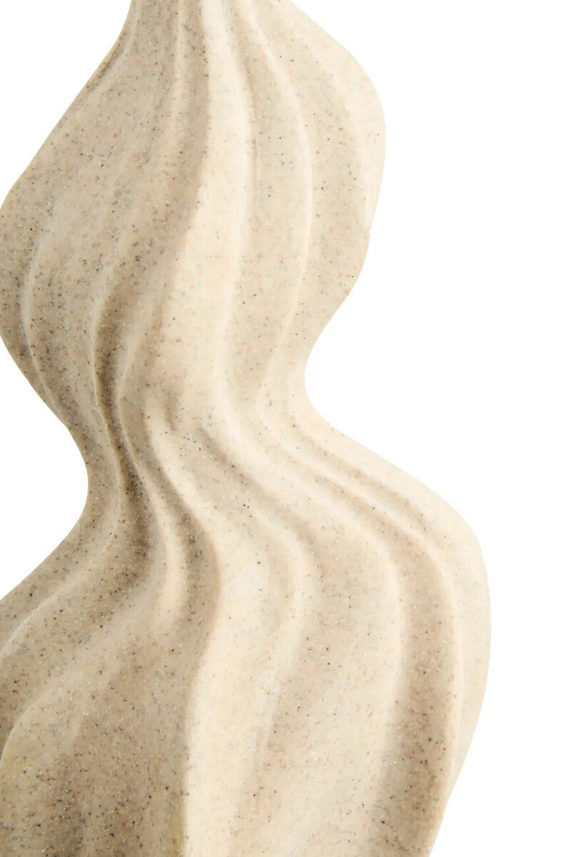 Broc Sandstone Effect Organic Twist Vase