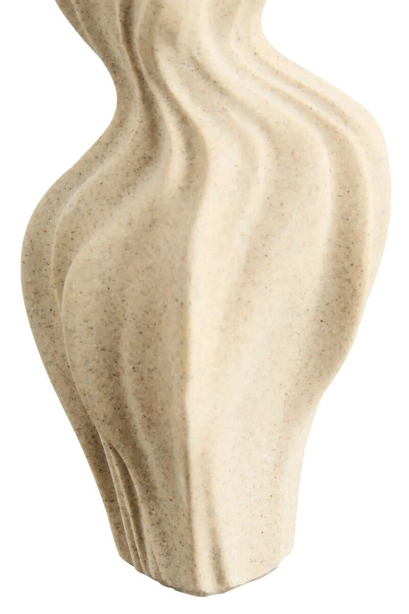 Broc Sandstone Effect Organic Twist Vase