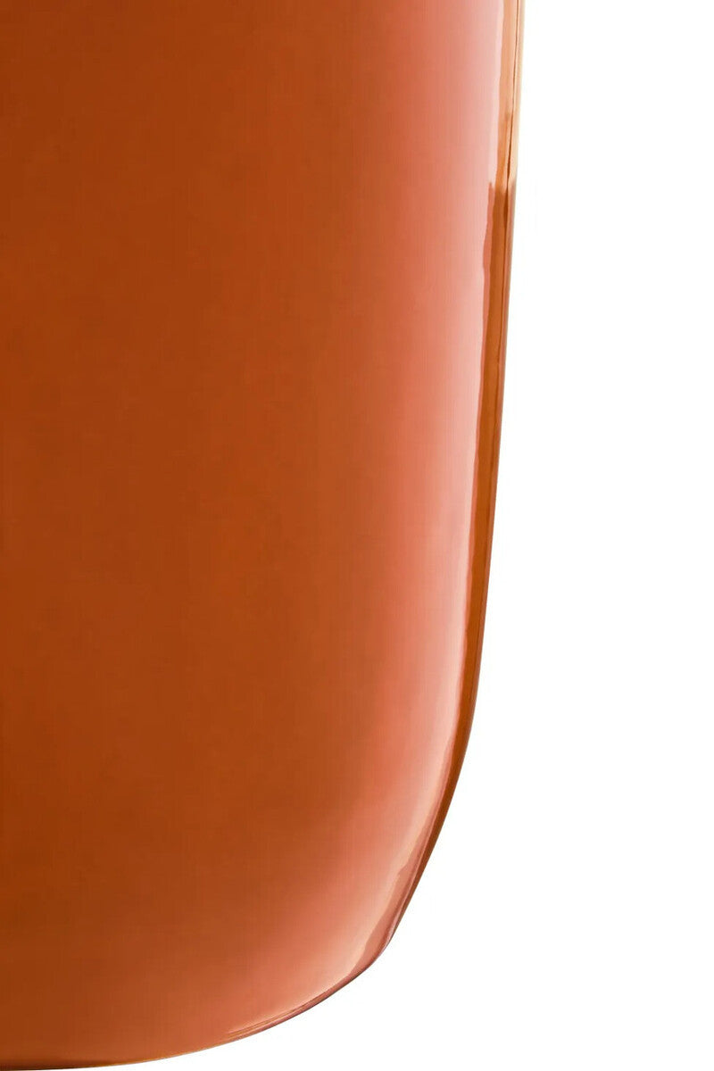 Sonata Large Burnt Orange Vase with Abstract Handles