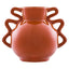 Sonata Small Burnt Orange Vase with Abstract Handles