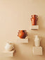 Sonata Small Burnt Orange Vase with Abstract Handles