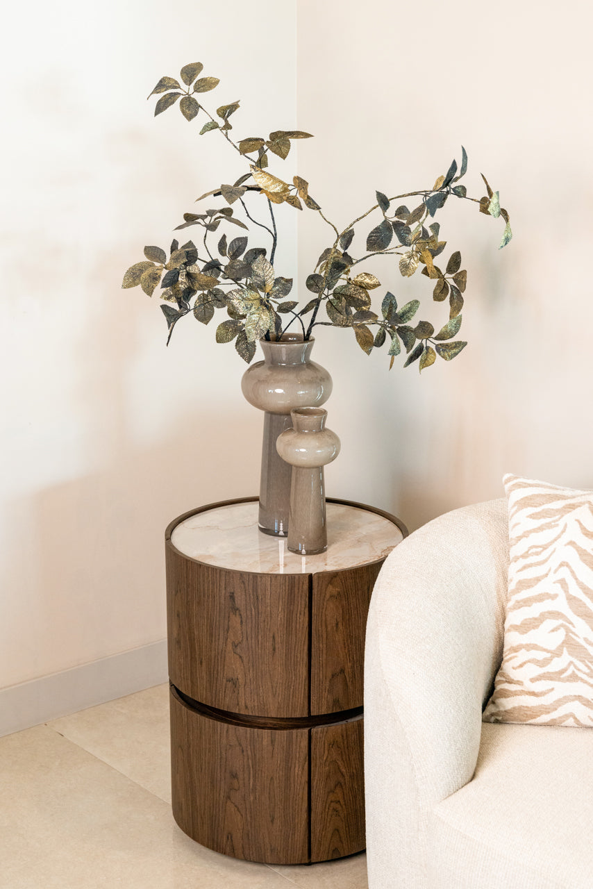 Vase Lunor taupe large