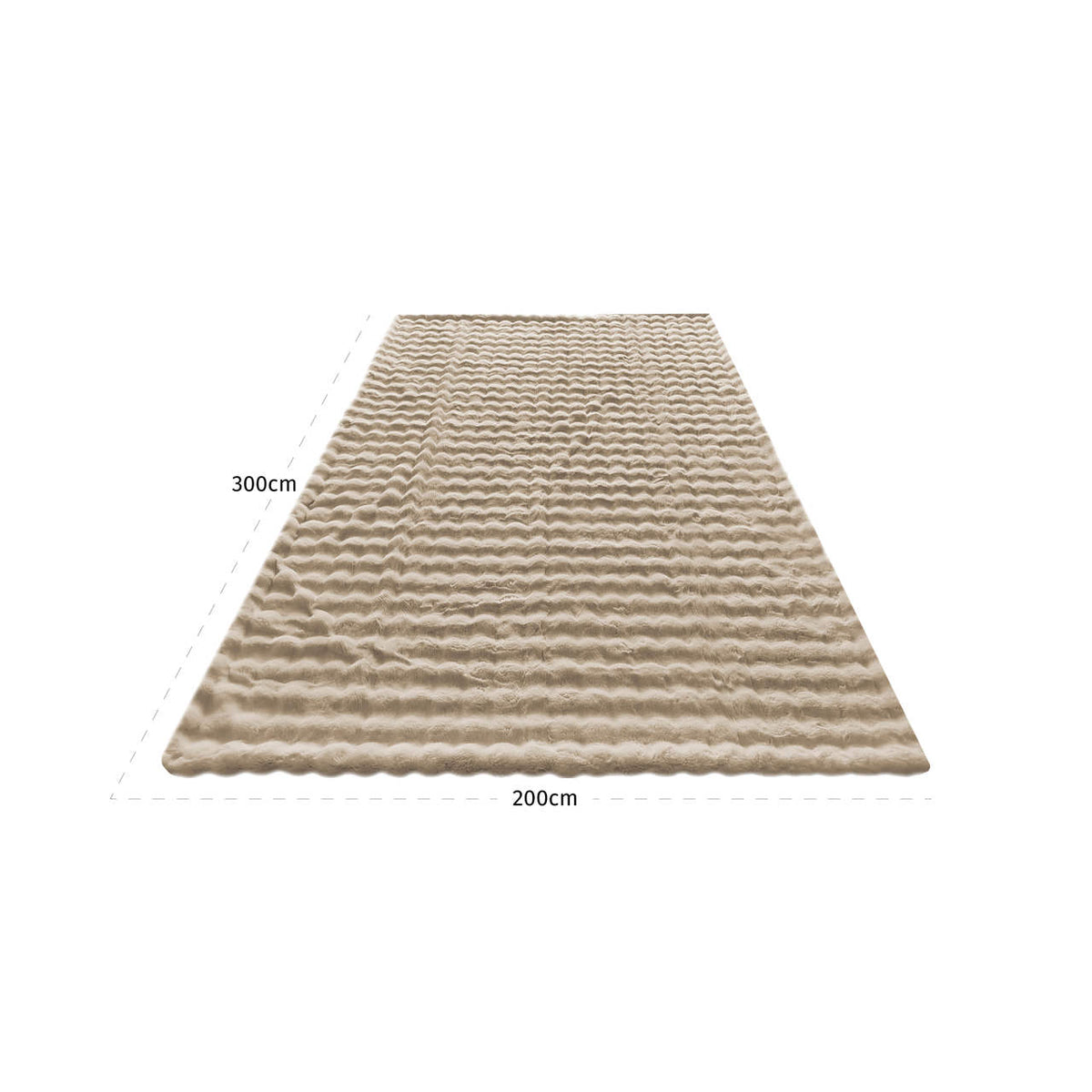 Plaid Nordic Plush beige 200x300