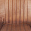Angelo Vintage Brown Leather and Iron Retro Dining Chair K/D