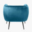 Lucca Sapphire Blue Velvet Chair with Gold Legs