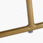 Nino Dove Grey Velvet Bench with Gold Metal Frame