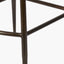 Angelo Peppercorn Leather and Bronze Metal Retro Bar Stool