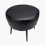 Donato Steel Grey Leather and Iron Stool