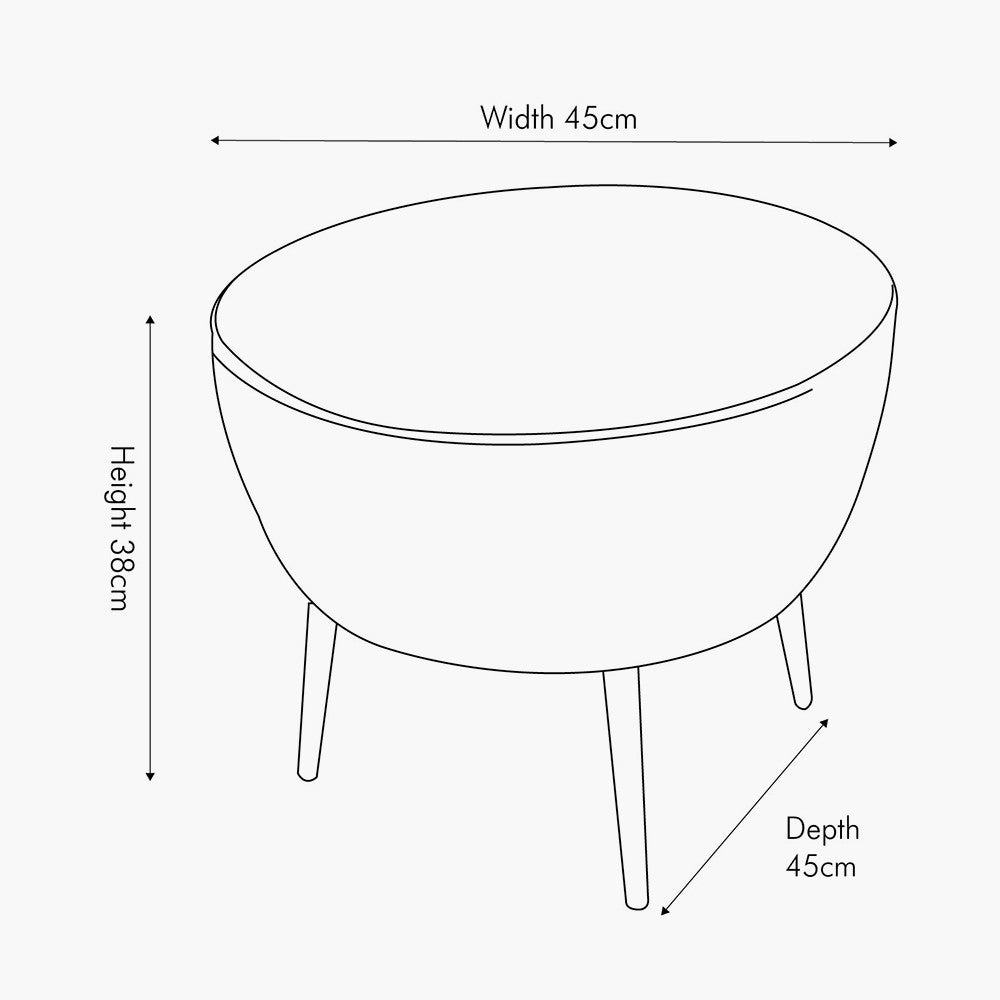 Donato Steel Grey Leather and Iron Stool