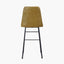 Camillo Mustard Leather Diamond Back Bar Stool
