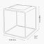 Ezio Black Leather, Natural Rattan and Black Metal Stool