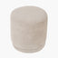 Sassari Taupe Teddy Fabric Cylinder Pouffe