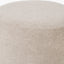 Sassari Taupe Teddy Fabric Cylinder Pouffe