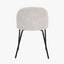 Turi Pebble Linen Mix and Black Metal Dining Chair