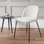 Turi Pebble Linen Mix and Black Metal Dining Chair