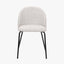 Turi Pebble Linen Mix and Black Metal Dining Chair