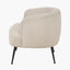 Aviana Taupe Teddy and Black Metal Chair