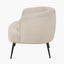 Aviana Taupe Teddy and Black Metal Chair