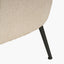 Aviana Taupe Teddy and Black Metal Chair