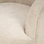 Aviana Taupe Teddy and Black Metal Chair