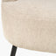 Aviana Taupe Teddy and Black Metal Chair