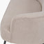Aviana Natural Chenille and Black Metal Sofa