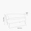 Aviana Taupe Teddy and Black Metal Sofa