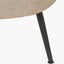 Aviana Taupe Teddy and Black Metal Sofa