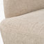 Aviana Taupe Teddy and Black Metal Sofa