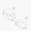 Chiara Natural Chenille and Black Metal Lounging Chair and Footstool